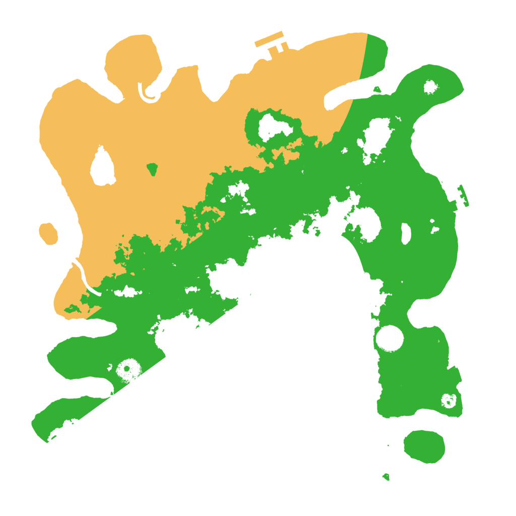 Biome Rust Map: Procedural Map, Size: 3500, Seed: 282385839