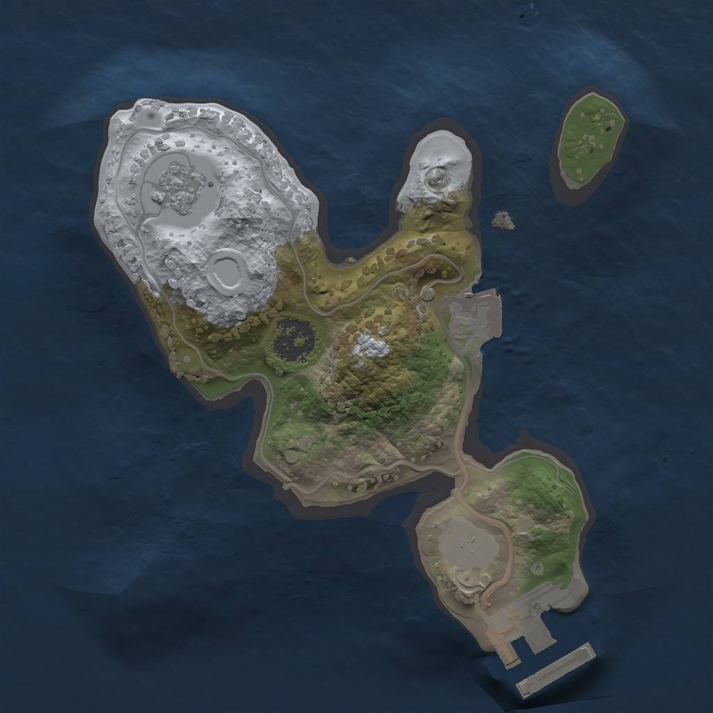 Rust Map: Procedural Map, Size: 1700, Seed: 1731793517, 5 Monuments