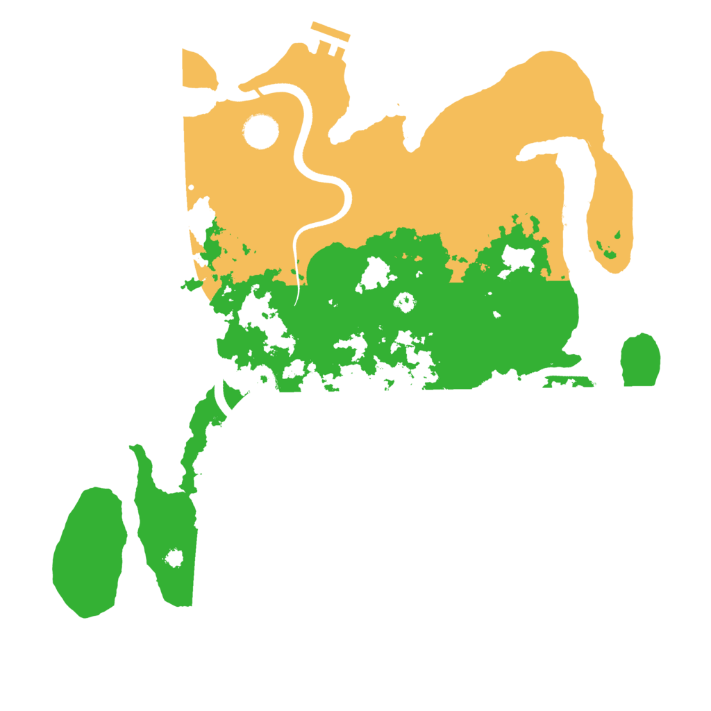 Biome Rust Map: Procedural Map, Size: 3600, Seed: 990303