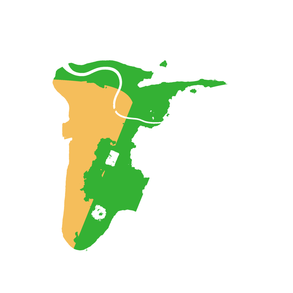 Biome Rust Map: Procedural Map, Size: 2100, Seed: 1166