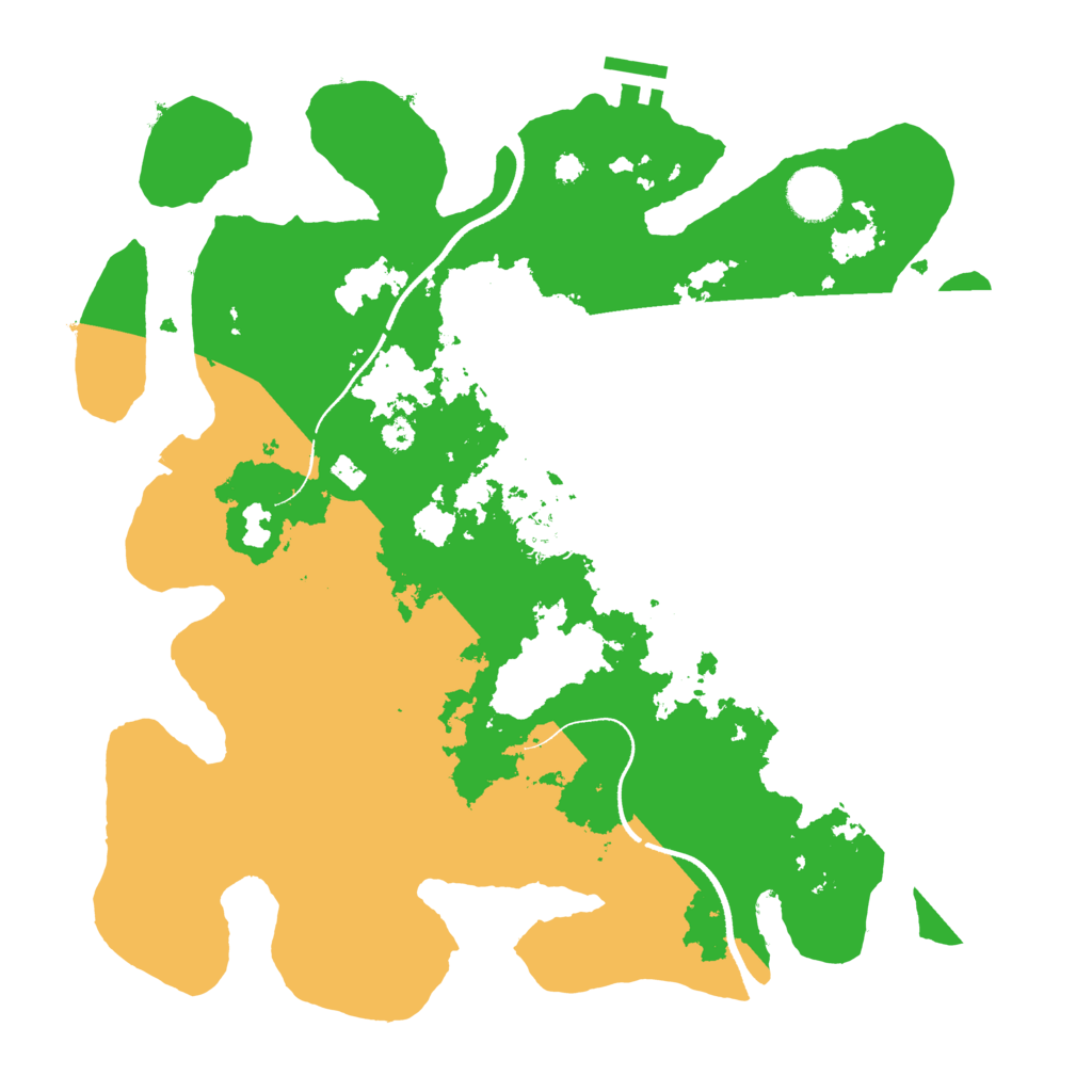 Biome Rust Map: Procedural Map, Size: 3500, Seed: 766488510