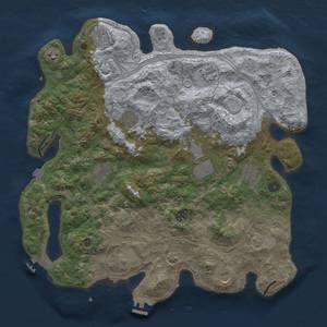 Thumbnail Rust Map: Procedural Map, Size: 4250, Seed: 1377723022, 19 Monuments