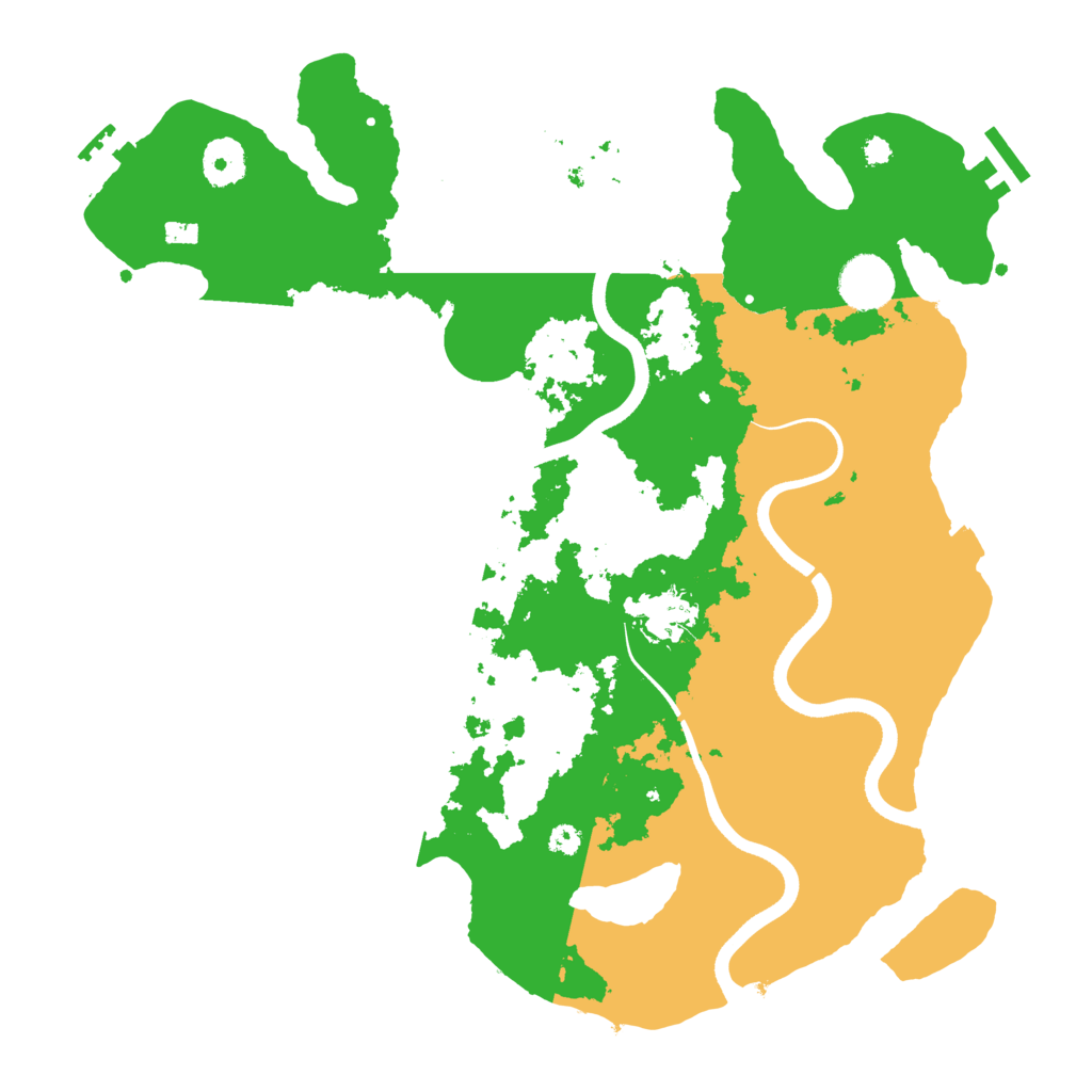 Biome Rust Map: Procedural Map, Size: 3550, Seed: 99539401
