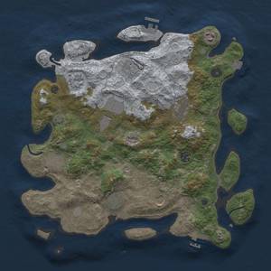 Thumbnail Rust Map: Procedural Map, Size: 3750, Seed: 338023, 17 Monuments