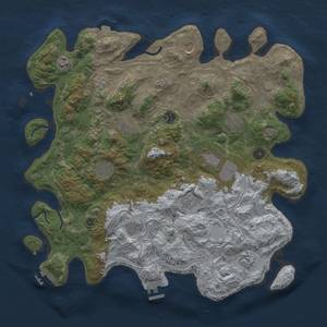 Thumbnail Rust Map: Procedural Map, Size: 4250, Seed: 1704999241, 19 Monuments