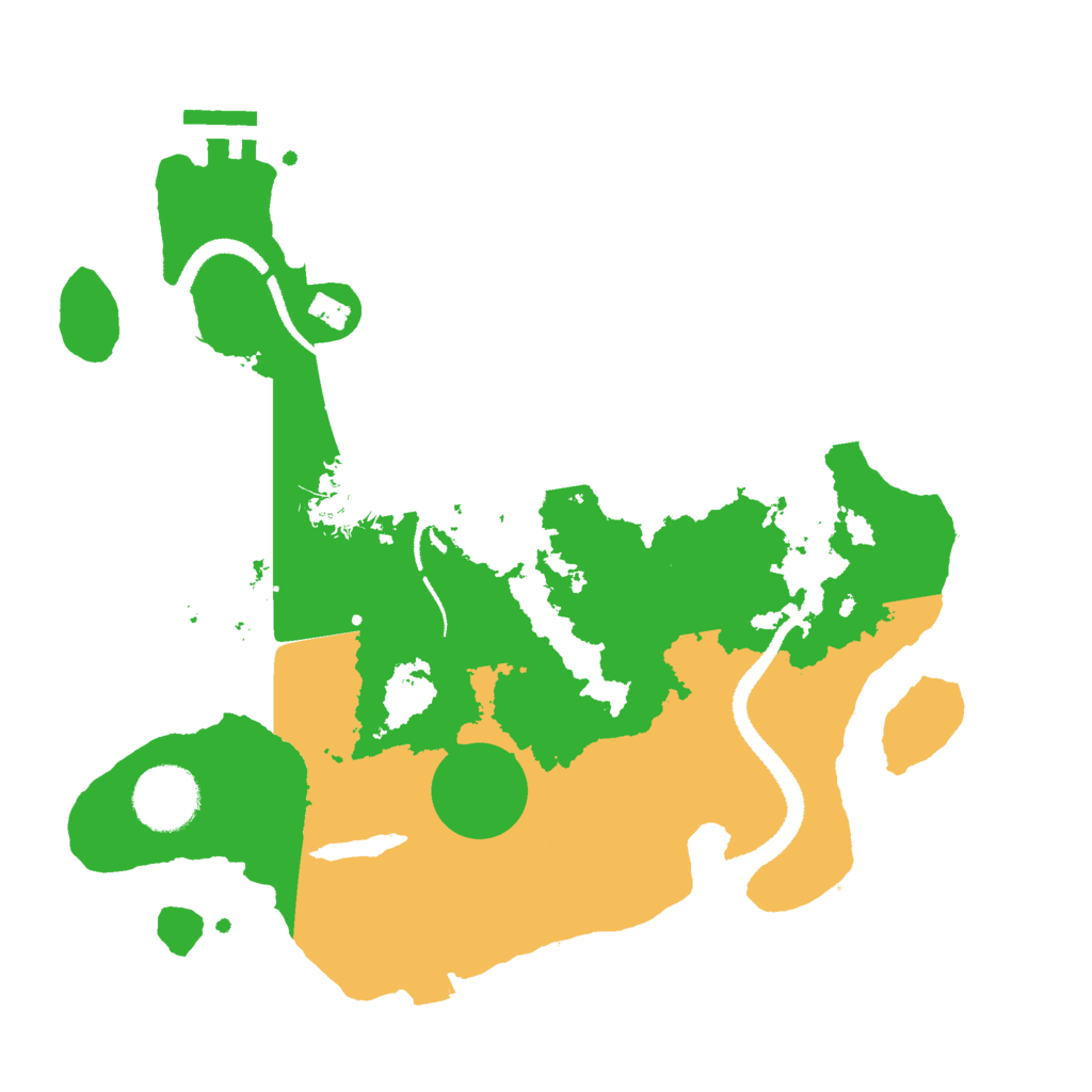Biome Rust Map: Procedural Map, Size: 3000, Seed: 10625
