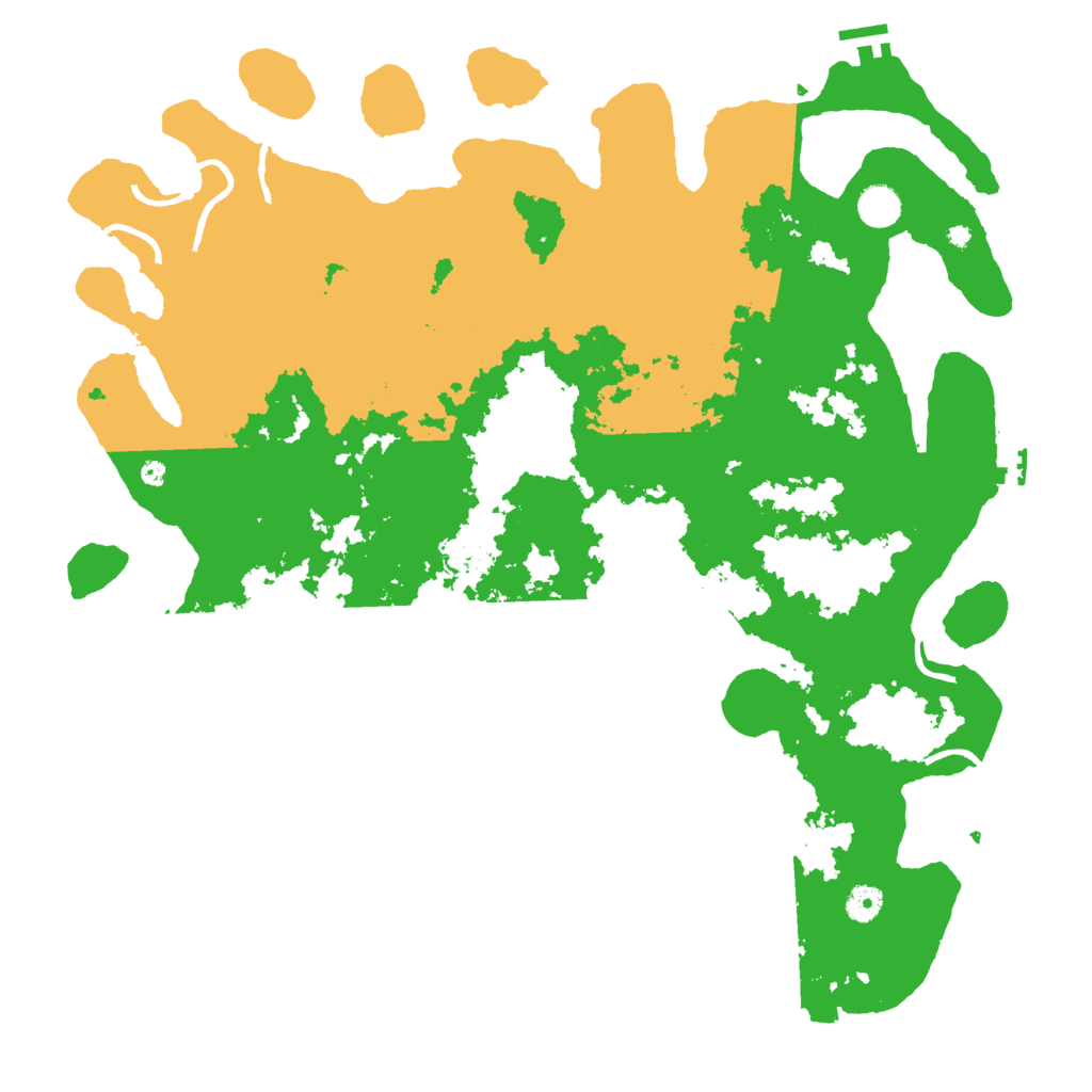 Biome Rust Map: Procedural Map, Size: 4500, Seed: 482437214