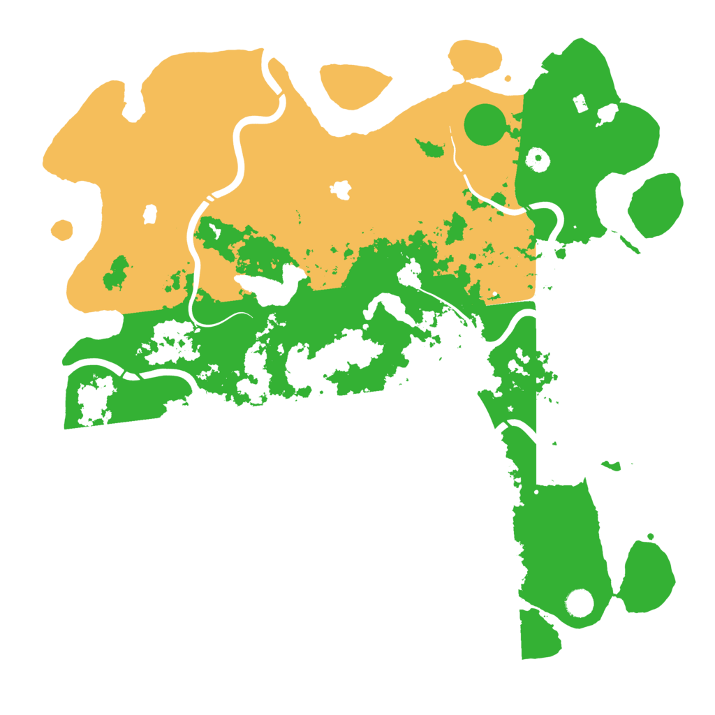 Biome Rust Map: Procedural Map, Size: 4500, Seed: 1355768102
