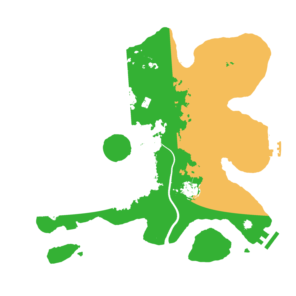 Biome Rust Map: Procedural Map, Size: 3000, Seed: 8665