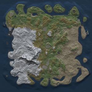 Thumbnail Rust Map: Procedural Map, Size: 5000, Seed: 560454846, 19 Monuments