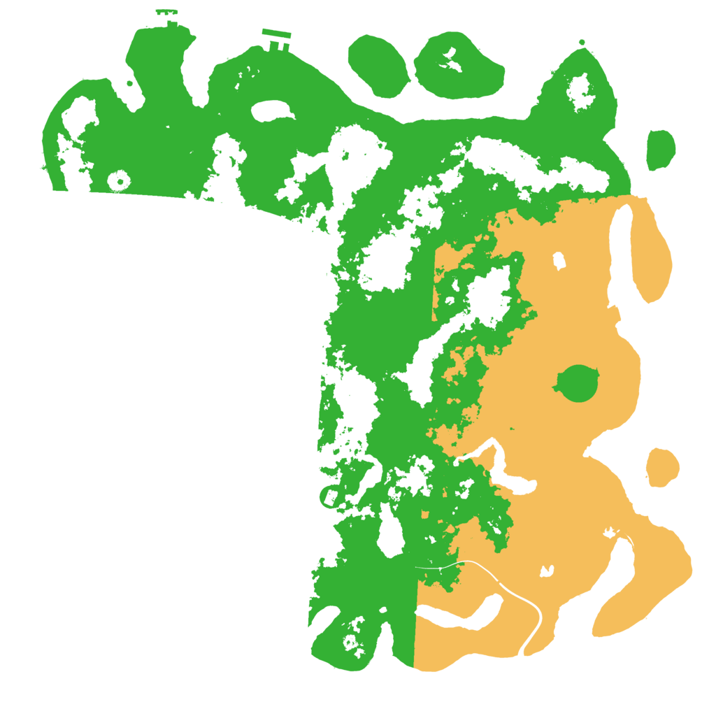 Biome Rust Map: Procedural Map, Size: 5000, Seed: 560454846