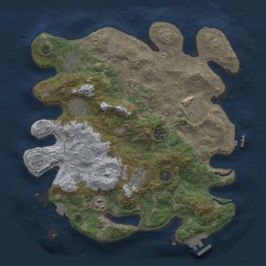 Thumbnail Rust Map: Procedural Map, Size: 3400, Seed: 7901, 16 Monuments