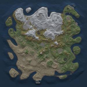 Thumbnail Rust Map: Procedural Map, Size: 4250, Seed: 1361830056, 19 Monuments