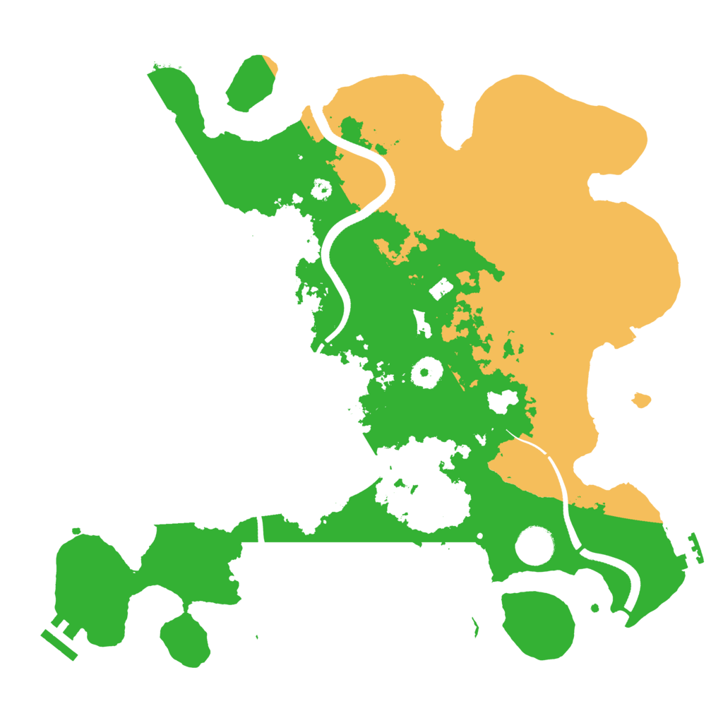 Biome Rust Map: Procedural Map, Size: 3500, Seed: 751967512