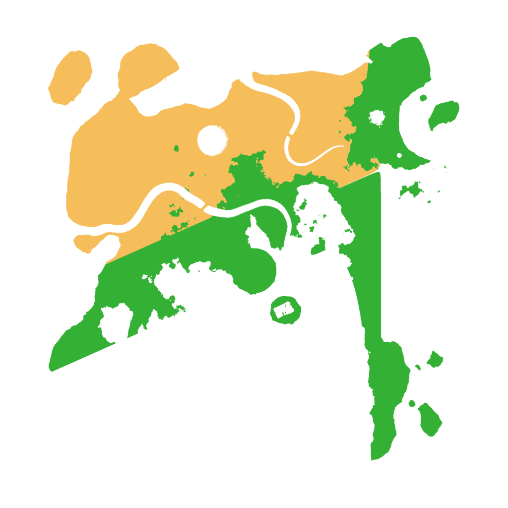 Biome Rust Map: Procedural Map, Size: 3000, Seed: 48760