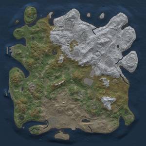 Thumbnail Rust Map: Procedural Map, Size: 4250, Seed: 1145144088, 18 Monuments