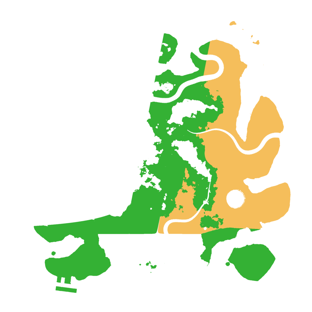 Biome Rust Map: Procedural Map, Size: 3000, Seed: 190430655
