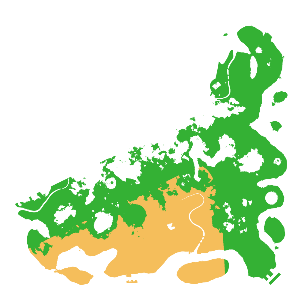Biome Rust Map: Procedural Map, Size: 4250, Seed: 88600174