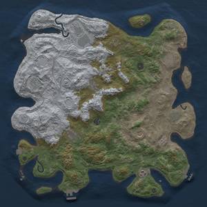 Thumbnail Rust Map: Procedural Map, Size: 4500, Seed: 643234, 19 Monuments