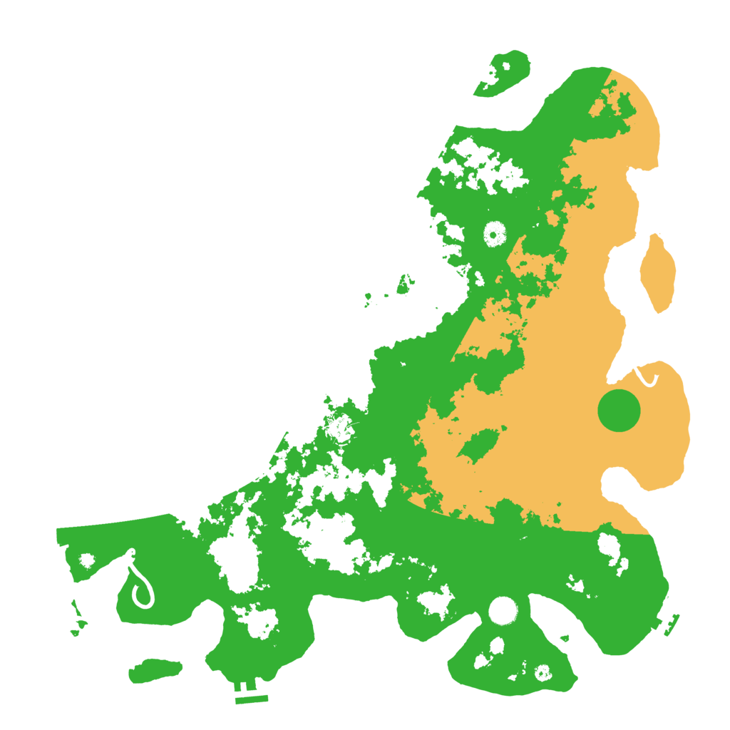 Biome Rust Map: Procedural Map, Size: 4500, Seed: 643234