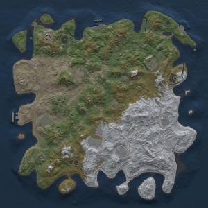 Thumbnail Rust Map: Procedural Map, Size: 4500, Seed: 201592443, 18 Monuments