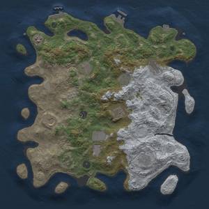 Thumbnail Rust Map: Procedural Map, Size: 4000, Seed: 173904695, 19 Monuments