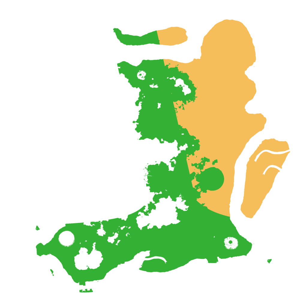 Biome Rust Map: Procedural Map, Size: 3500, Seed: 2138798059