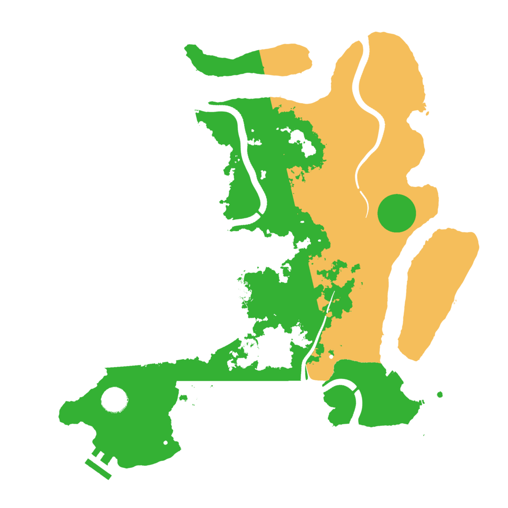 Biome Rust Map: Procedural Map, Size: 3500, Seed: 2138798059