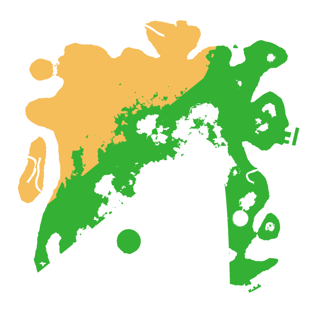 Biome Rust Map: Procedural Map, Size: 3500, Seed: 35482