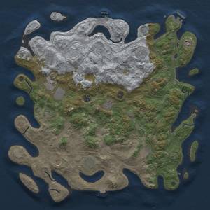 Thumbnail Rust Map: Procedural Map, Size: 4500, Seed: 1919657320, 19 Monuments