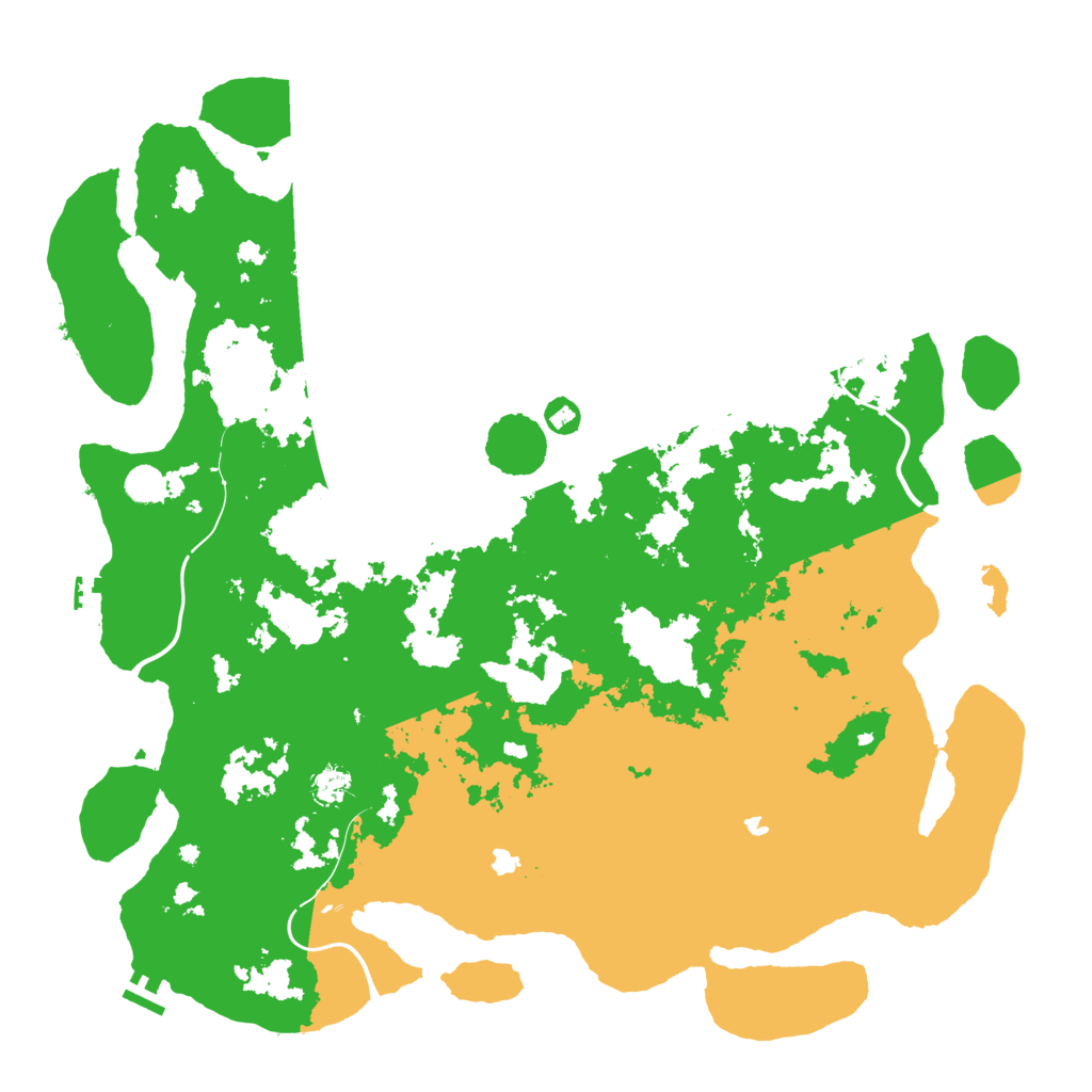 Biome Rust Map: Procedural Map, Size: 4995, Seed: 5