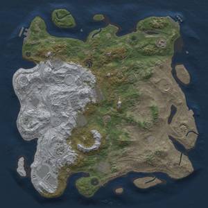 Thumbnail Rust Map: Procedural Map, Size: 4250, Seed: 426715288, 19 Monuments