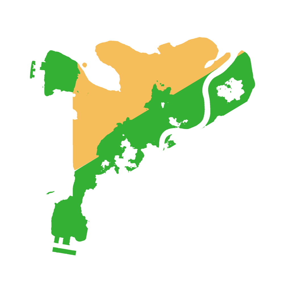 Biome Rust Map: Procedural Map, Size: 2500, Seed: 691524068