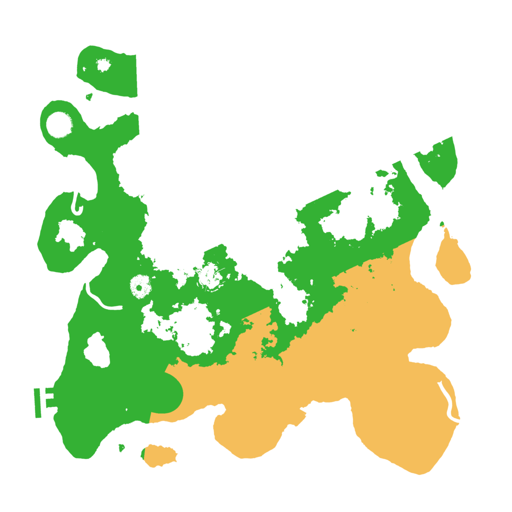 Biome Rust Map: Procedural Map, Size: 3500, Seed: 491824276