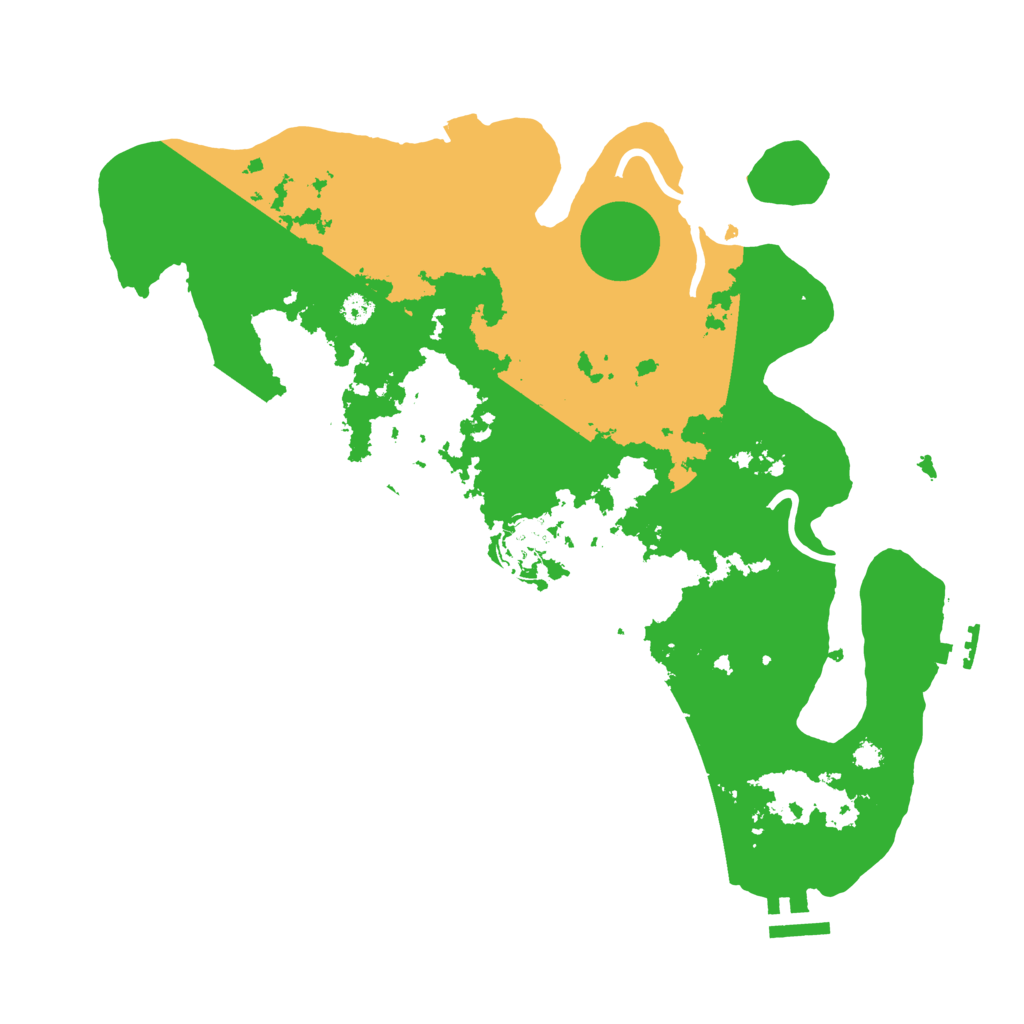 Biome Rust Map: Procedural Map, Size: 3400, Seed: 335478