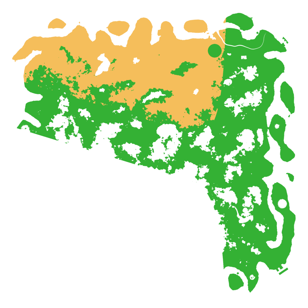 Biome Rust Map: Procedural Map, Size: 6000, Seed: 199864188