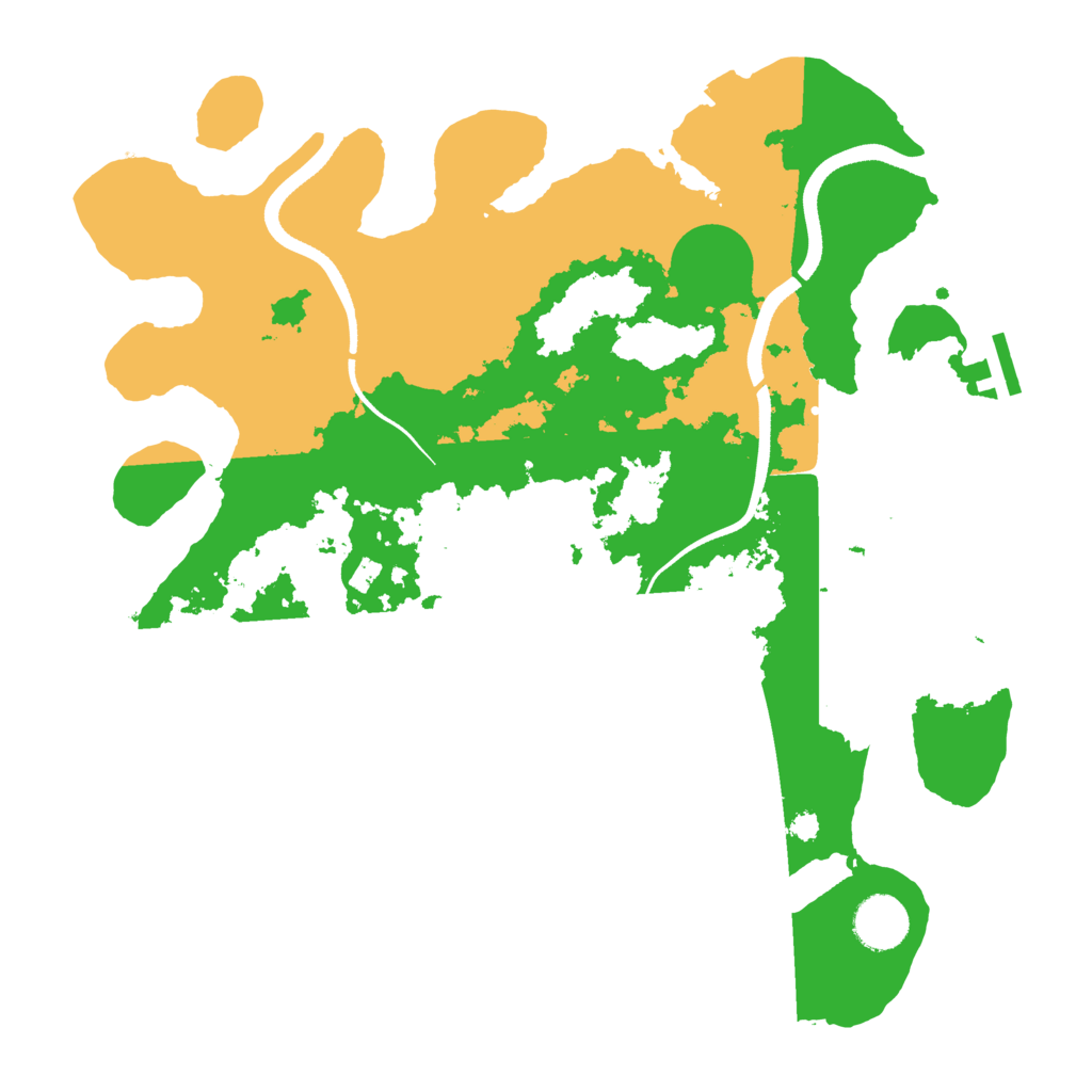 Biome Rust Map: Procedural Map, Size: 3500, Seed: 628237574