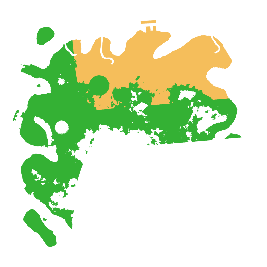 Biome Rust Map: Procedural Map, Size: 3500, Seed: 331359369