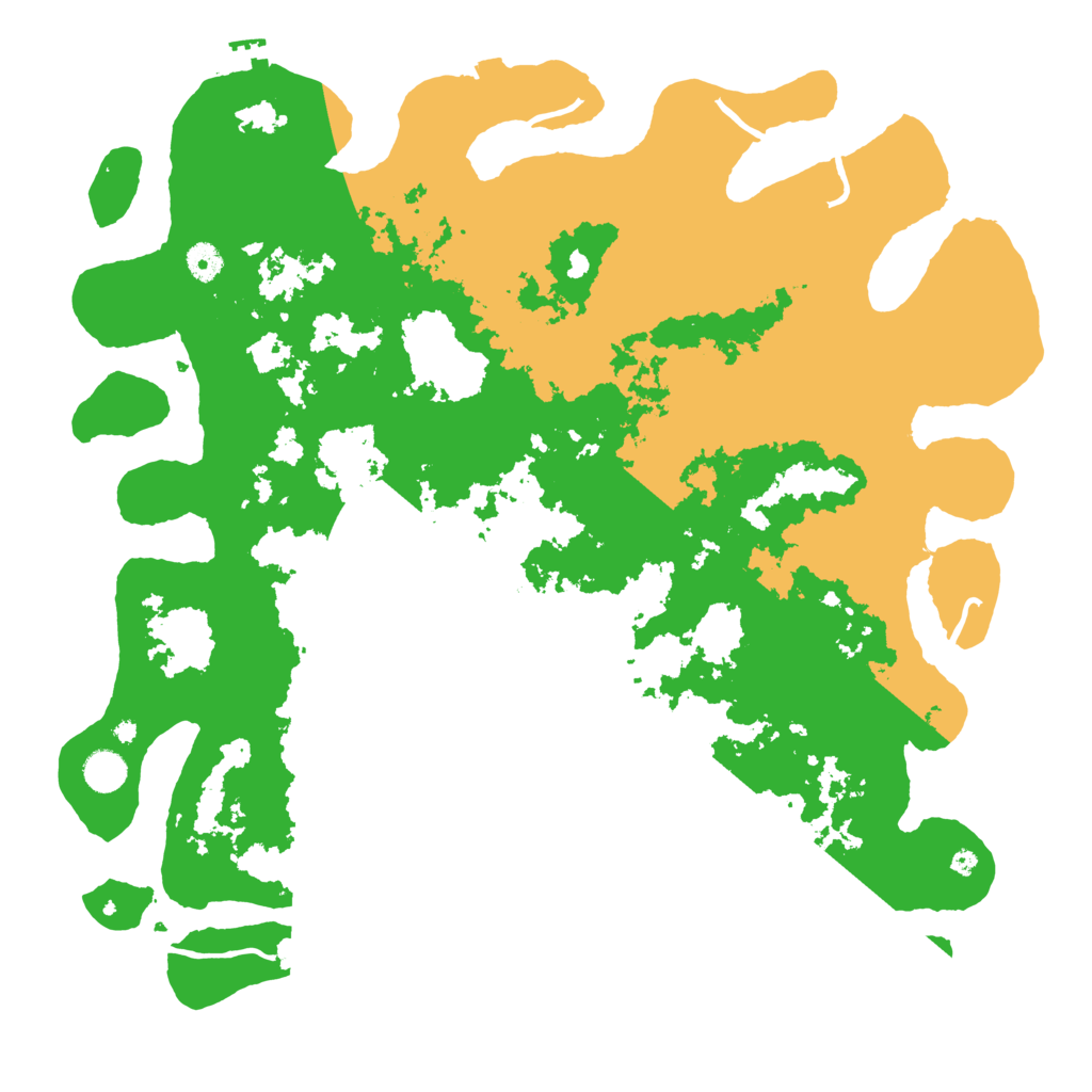 Biome Rust Map: Procedural Map, Size: 4500, Seed: 1999215896