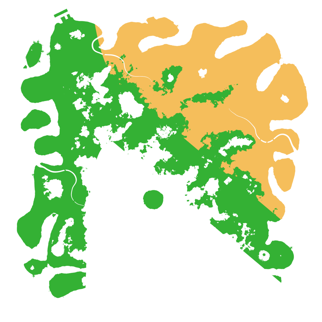 Biome Rust Map: Procedural Map, Size: 4500, Seed: 1999215896