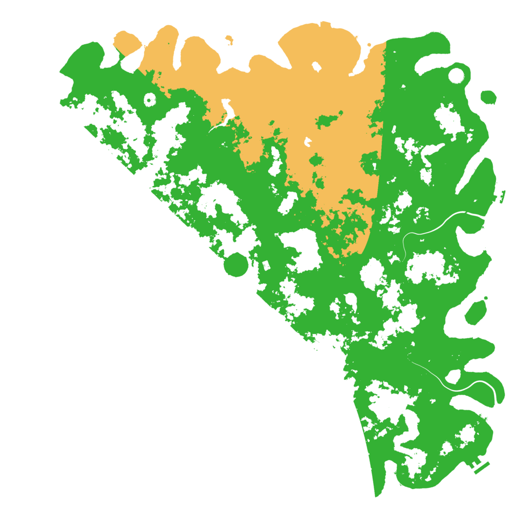 Biome Rust Map: Procedural Map, Size: 6000, Seed: 97138246