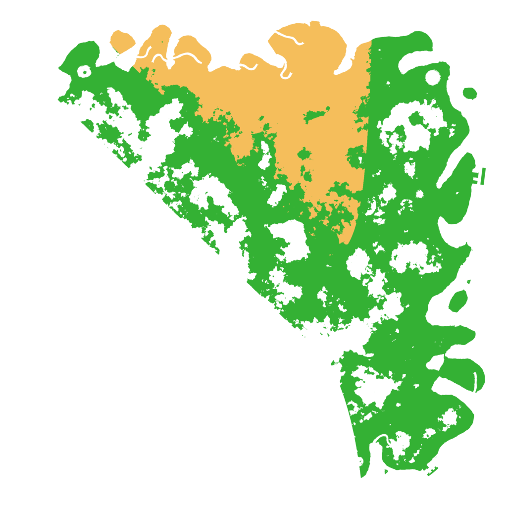 Biome Rust Map: Procedural Map, Size: 6000, Seed: 97138246