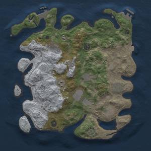 Thumbnail Rust Map: Procedural Map, Size: 3500, Seed: 106726207, 17 Monuments