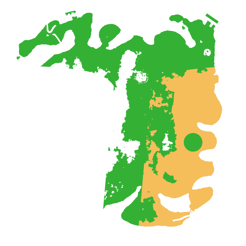 Biome Rust Map: Procedural Map, Size: 3500, Seed: 106726207