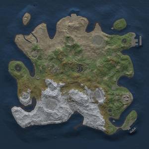 Thumbnail Rust Map: Procedural Map, Size: 3250, Seed: 1132098830, 15 Monuments