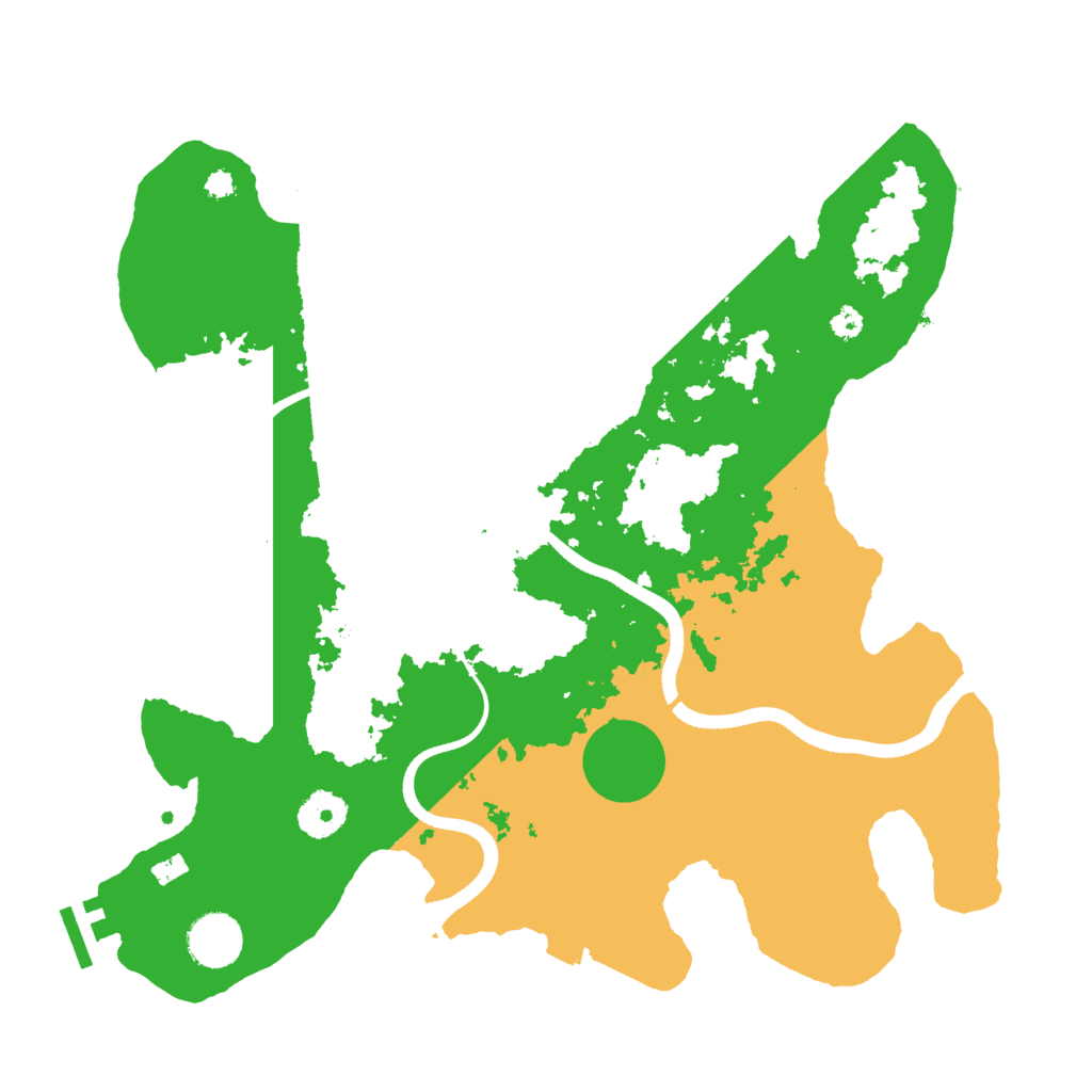 Biome Rust Map: Procedural Map, Size: 3500, Seed: 1373610216