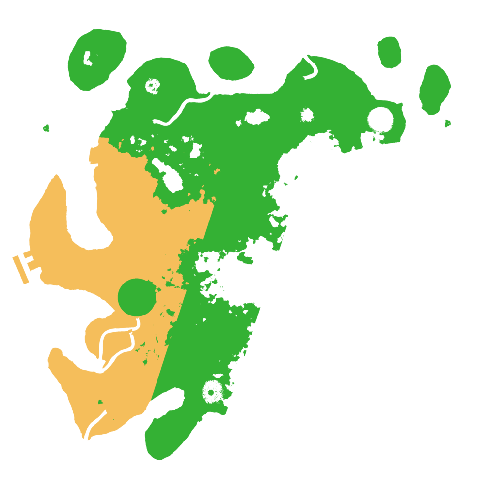 Biome Rust Map: Procedural Map, Size: 3500, Seed: 896985748