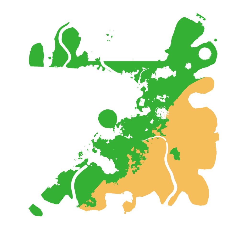 Biome Rust Map: Procedural Map, Size: 3500, Seed: 52451232