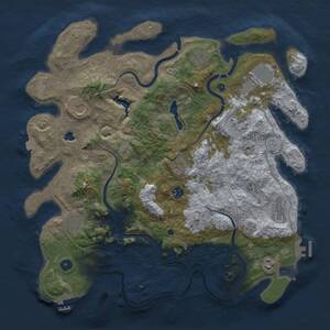 Thumbnail Rust Map: Procedural Map, Size: 4250, Seed: 1185772507, 16 Monuments