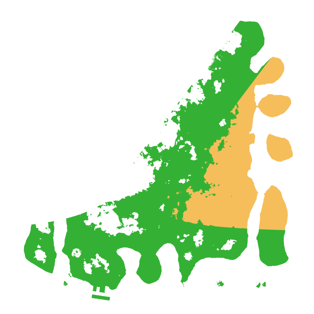 Biome Rust Map: Procedural Map, Size: 3500, Seed: 332396788